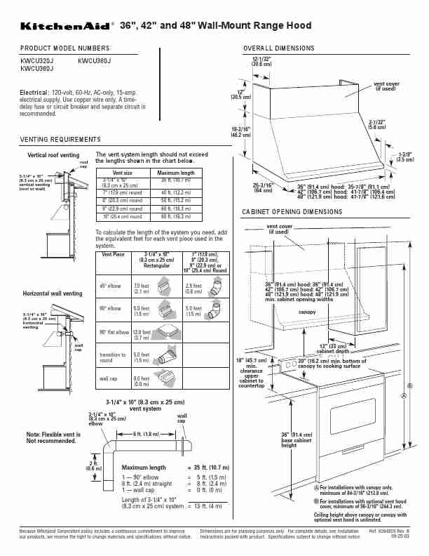 KitchenAid Ventilation Hood KWC380J-page_pdf